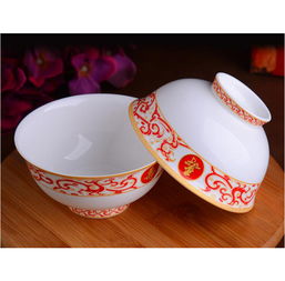 大寿回礼陶瓷寿碗订做 复古青花陶瓷寿碗